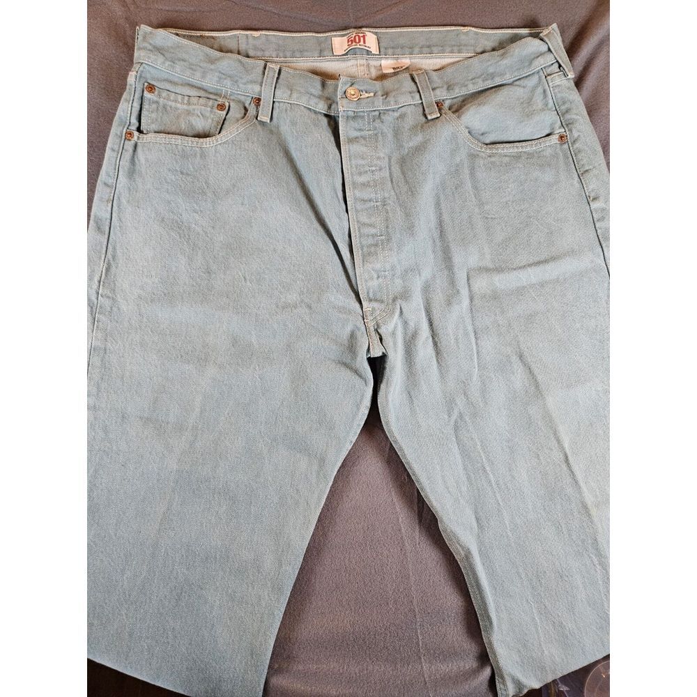Levi's‎ 501 XX Green Straight Fit Button Fly Jeans Mens Sz 40x32